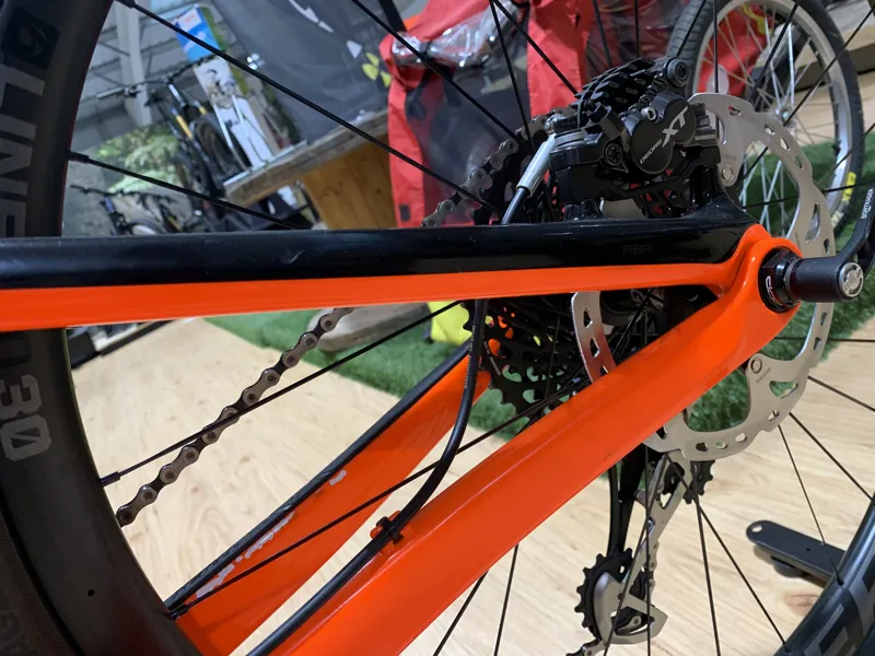 Trek Top Fuel 9.9 EX DEMO Mountain Bike 2019 M/L Orange/Black-4